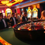 Excited players engaging in a thrilling roulette game, relating to the hidden wiki.