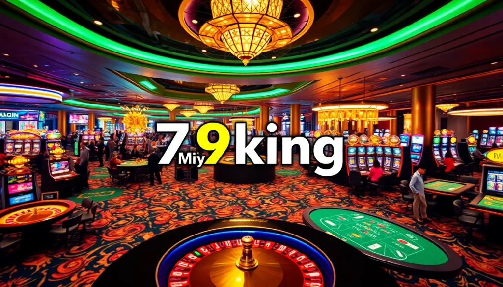Experience the thrill of 79king casino games with vibrant gaming tables and excited players.