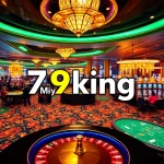 Experience the thrill of 79king casino games with vibrant gaming tables and excited players.