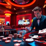 Experience the thrill of winning at 555win with vibrant gaming action and casino ambiance.