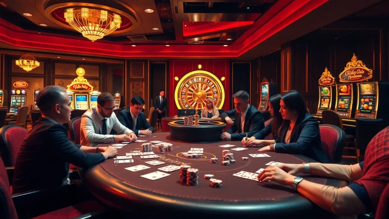 Experience the thrill of gambling with vibrant poker action at https://s8com.net featuring luxurious casino elements.