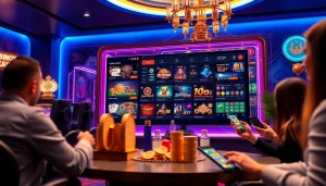 Experience the best crypto casinos in 2025 with vibrant gaming graphics and digital currency elements.