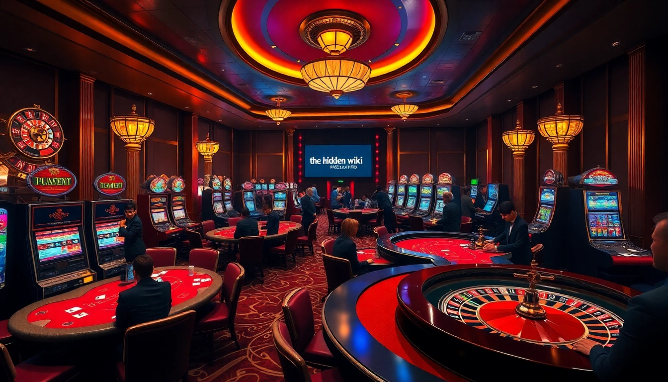 Playing in a vibrant casino showcasing the hidden wiki connections to gambling strategies.