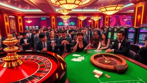 Experience the thrill at https://vaobet.cn.com/ with our luxury casino featuring poker tables, slot machines, and roulette wheels.
