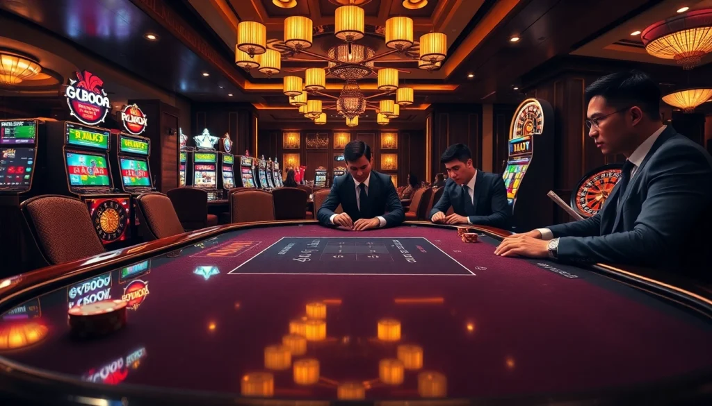 Experience high-stakes gaming at https://bong88.casa/ with vibrant poker and roulette action.