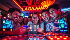 LAGAGAME77 brings excitement to online gaming with energetic players engaging in thrilling slot experiences.