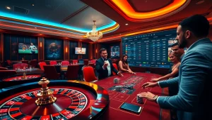 Exciting casino atmosphere with live betting at https://33bd.io/ offering roulette and poker experiences.