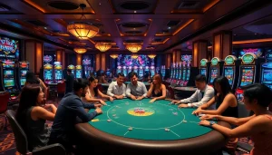 Experience thrilling online gambling action at luongsontv with vibrant casino visuals.