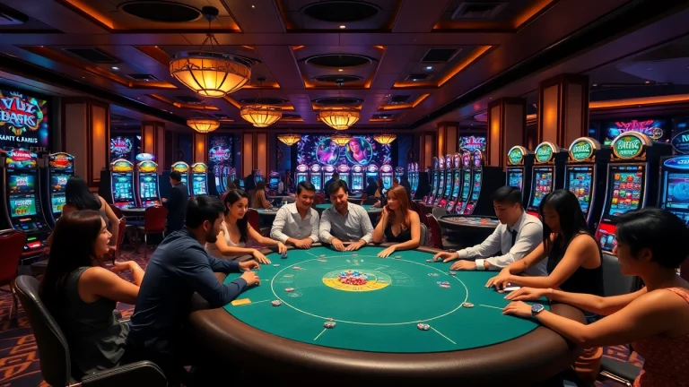 Experience thrilling online gambling action at luongsontv with vibrant casino visuals.