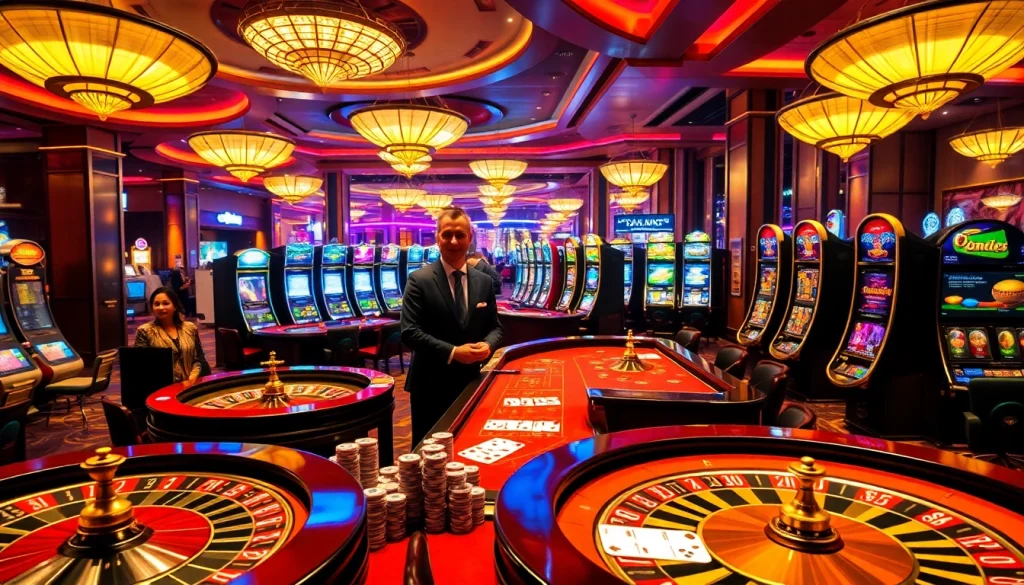 Experience thrilling gameplay at C168 with stacked poker chips and vibrant casino tables.