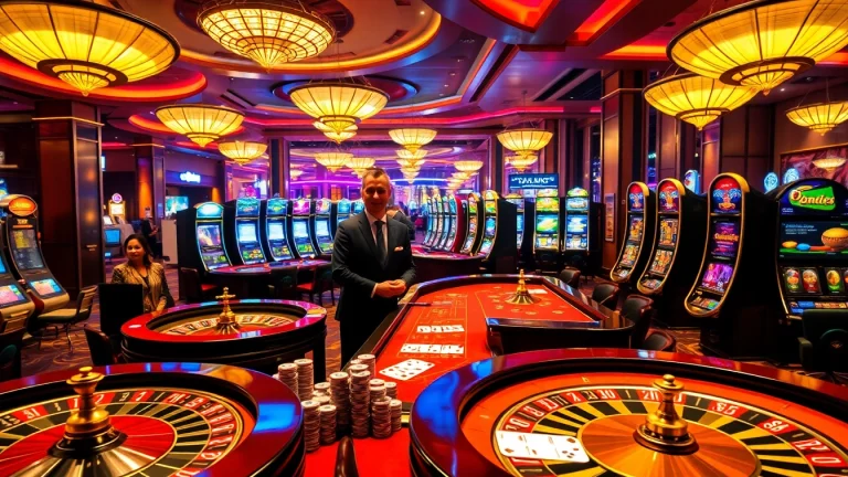 Experience thrilling gameplay at C168 with stacked poker chips and vibrant casino tables.