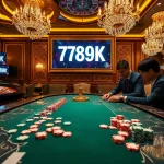 Engaged players strategizing at a luxurious poker table in a casino showcasing 789K excitement.