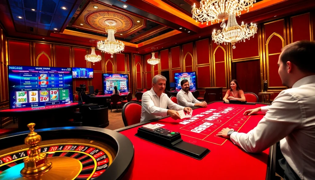 Experience thrilling gameplay at https://rr88me.com/ featuring a baccarat table and poker chips.