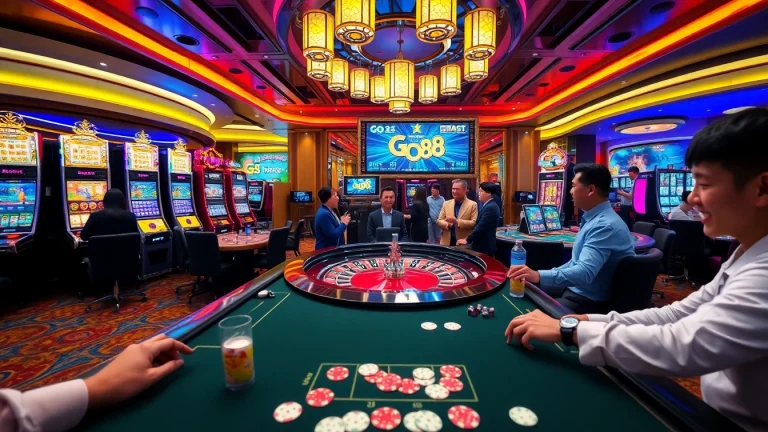 Experience the luxury and excitement of gambling at https://go88.fast/ with elegant tables and colorful chips.
