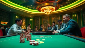 Experience thrilling gameplay at 6FF's vibrant blackjack table with professional dealers.