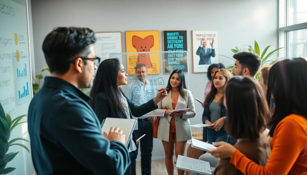 A dynamic business coaching service session showcasing professional engagement and collaboration.