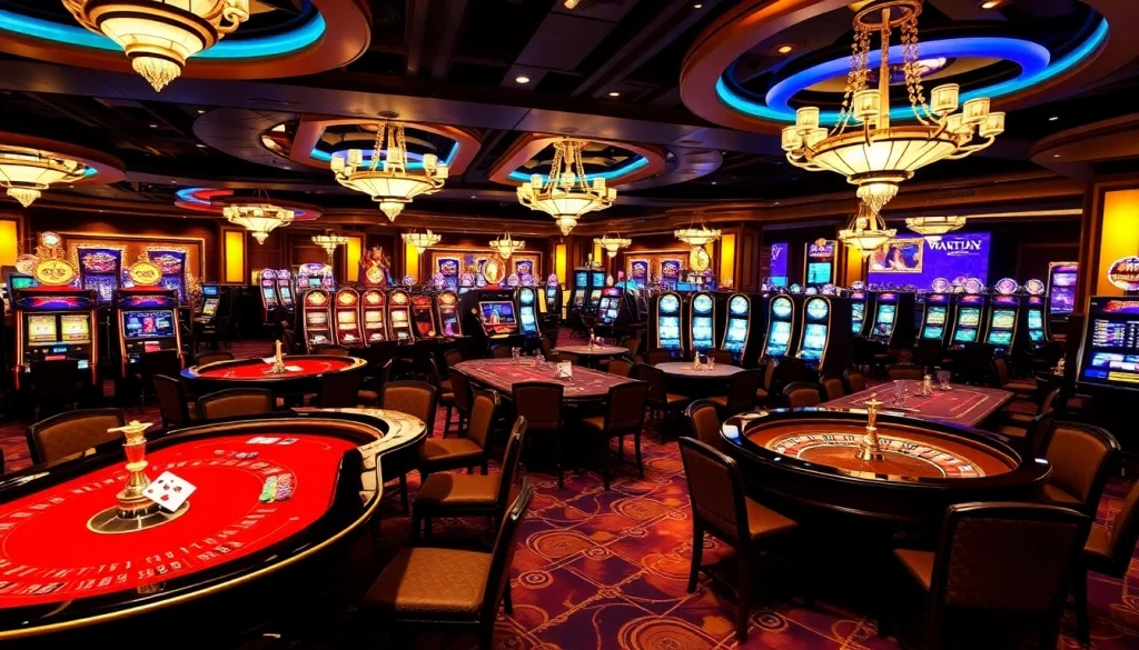 Players enjoying the excitement of games at https://789paka.com in a modern casino.