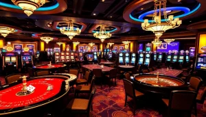 Players enjoying the excitement of games at https://789paka.com in a modern casino.