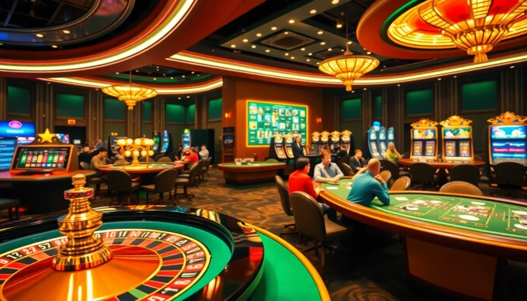 Experience the thrill of Giấy Phép hoạt động 888new in a luxurious casino setting with roulette and poker.