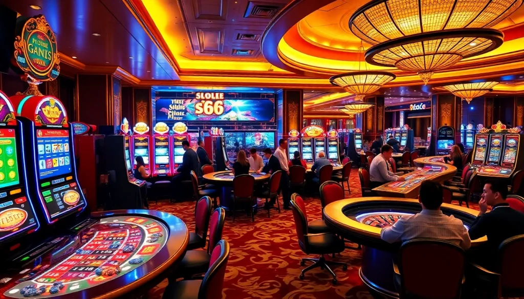Experience the thrill of gambling at s666 casino with engaging slot machines and dynamic roulette.