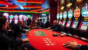BRABET offers an exhilarating blackjack experience with players engaged in active betting.