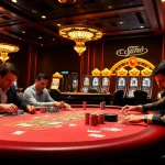 Người chơi tham gia một ván poker cược cao với chip cg79, làm nổi bật sự hứng khởi của trò chơi casino.