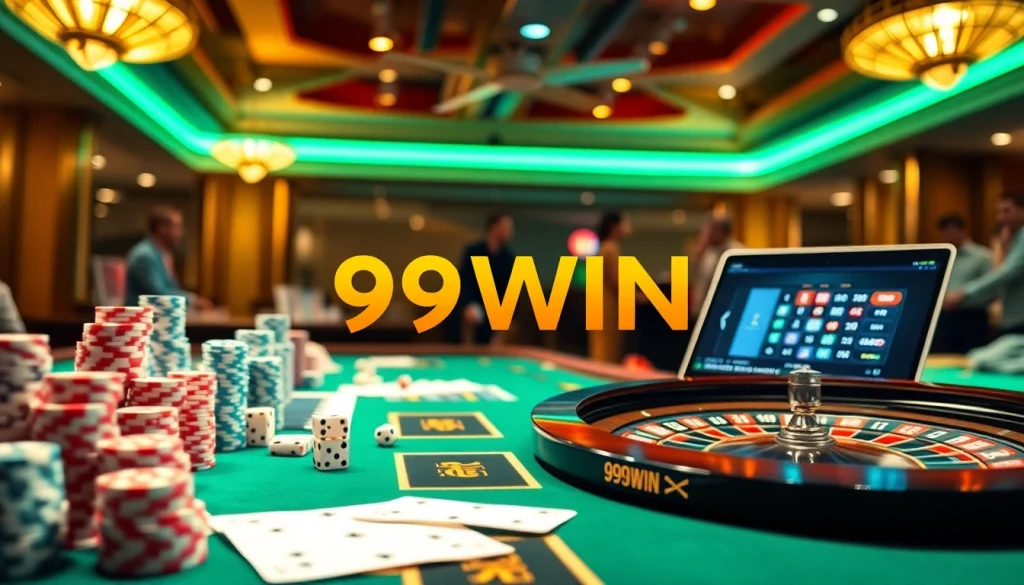 Experience the thrill of winning big at 99WIN's luxurious casino.