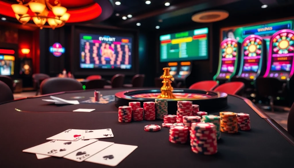 Experience the excitement of ev88 bet at a luxurious online casino table.