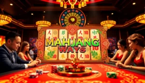Spin the reels of the slot demo Mahjong with vibrant casino elements and luxury ambiance.