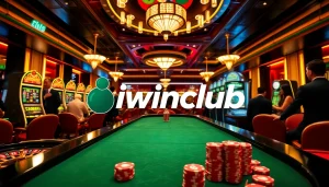 Experience thrilling gameplay at iwinclub with vibrant poker tables and luxurious ambiance.