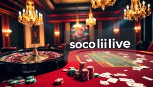 Engage in high-stakes gaming at socolive, where excitement meets the thrill of casino tables and live betting.