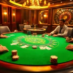 Players celebrating their wins at a glamorous blackjack table on the 789P casino platform.