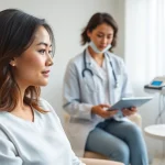 穏やかな美容クリニック環境での女性の薄毛治療に関する専門的なご相談