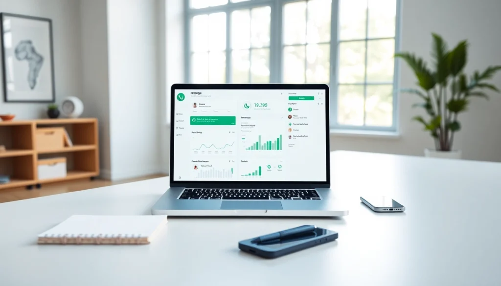 Optimize customer relationships using WhatsApp Business CRM platform displayed on a laptop.