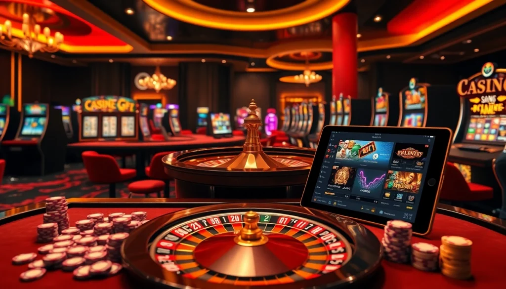 Vivez une expérience de jeu palpitante au casino en ligne avec une roue de roulette vibrante et des machines à sous modernes.