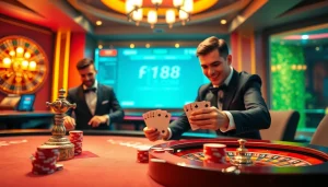 Experience thrilling gameplay at f168 com with engaging casino tables and vibrant chips.