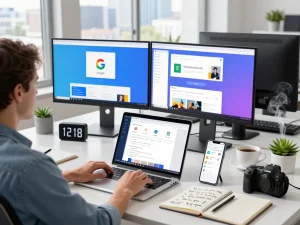 在现代工作空间中发现快速且用户友好的谷歌浏览器体验。