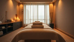 편안한 조명과 아늑한 장식이 있는 인천마사지 룸