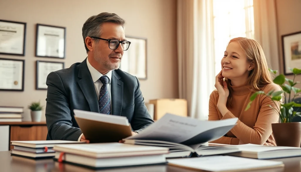 Kündigungsschutz Beratung zwischen Anwalt und Klient für rechtliche Klarheit.