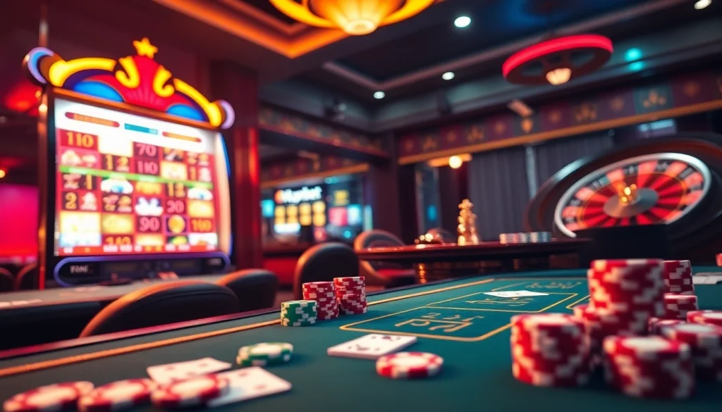 Spin the roulette wheel at V9bet's luxurious casino, showcasing excitement and strategy.