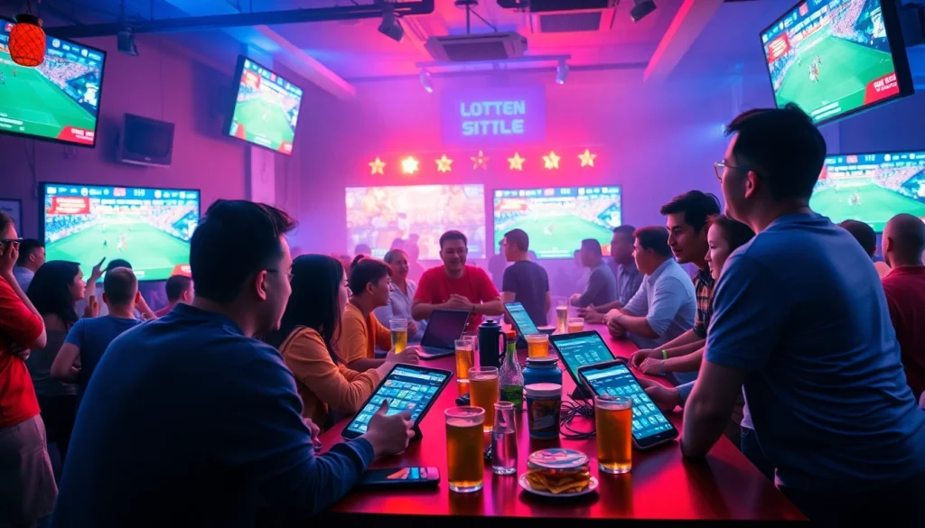 Exciting sports betting community enjoying live streams at 토토스토리.